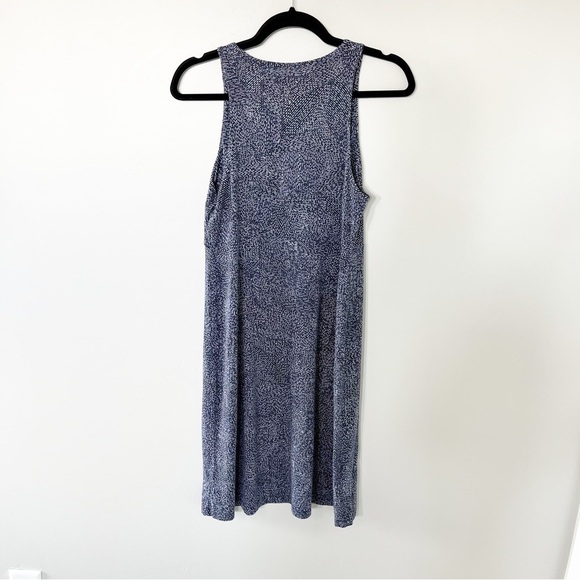 Athleta‎ Santorini navy printed high neck modal dress size medium - Picture 4 of 9